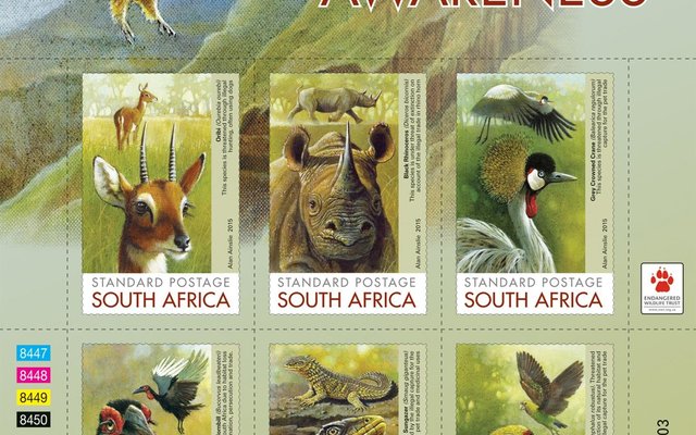 Gansbaai Stamps raise awareness of illegal animal trade_1